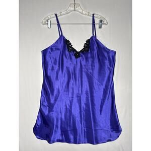 Vintage 90's Lingerie California Dynasty purple Chemise nightgown size large